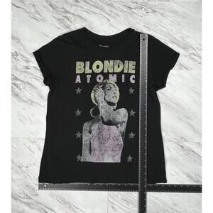 Blondie Atomic Debbie Harry Graphic Band Tee Black Womens M #9